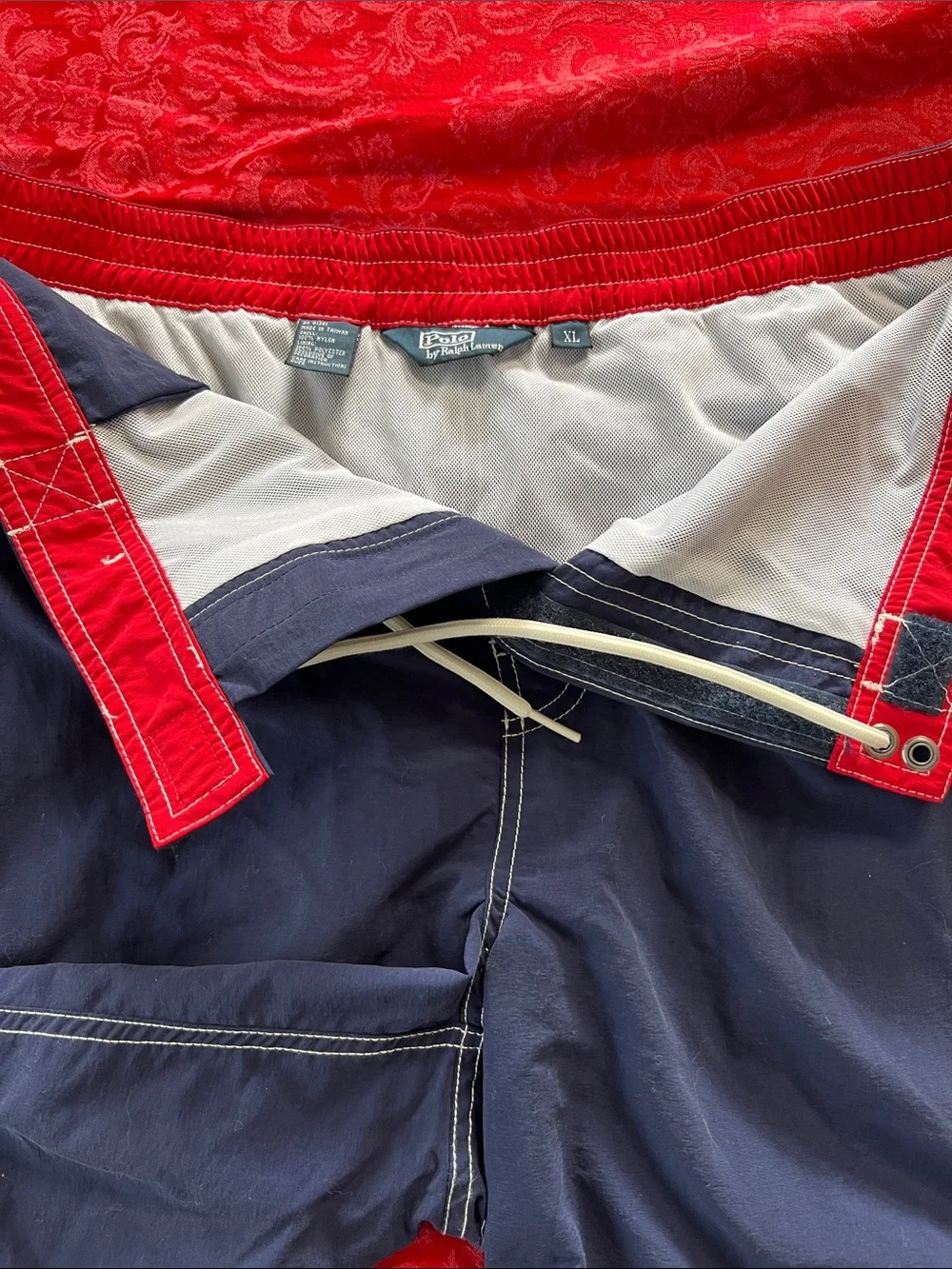 Polo Ralph Lauren Navy Swim Trunks Board Shorts Red Pony NWT Men's XL